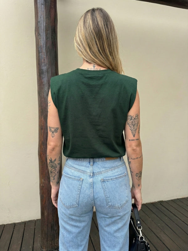 Camiseta Aveloz Feminina Muscle Tee Verde Militar