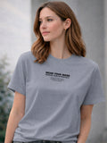 Camiseta Aveloz Feminina Authenticity Confortável 100% Algodão Cinza