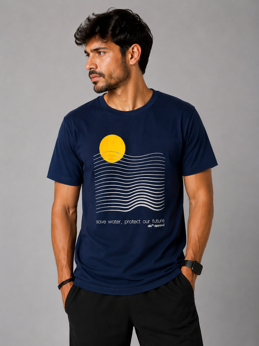 Camiseta Aveloz Wave- Marinho