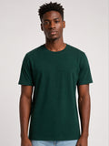 Camiseta Masculina Algodão Básica Verde Escuro