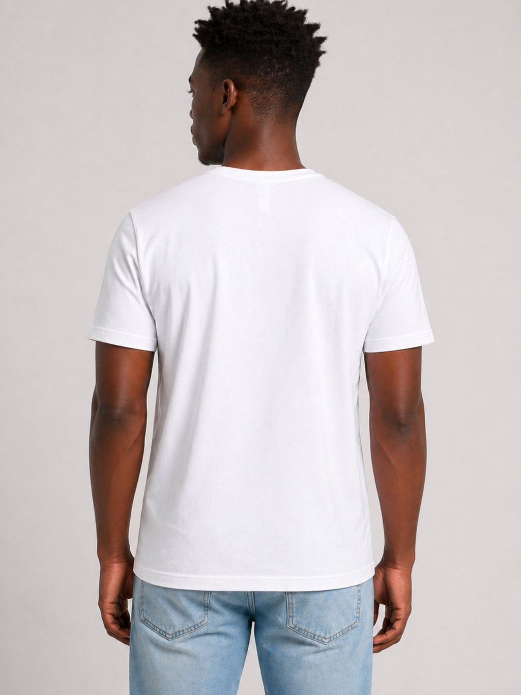 Camiseta Masculina Algodão Básica Branca