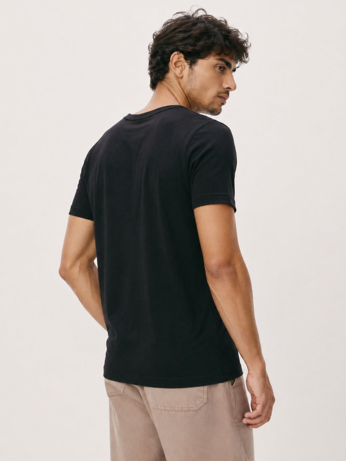 Camiseta Masculina Algodão Básica Preta