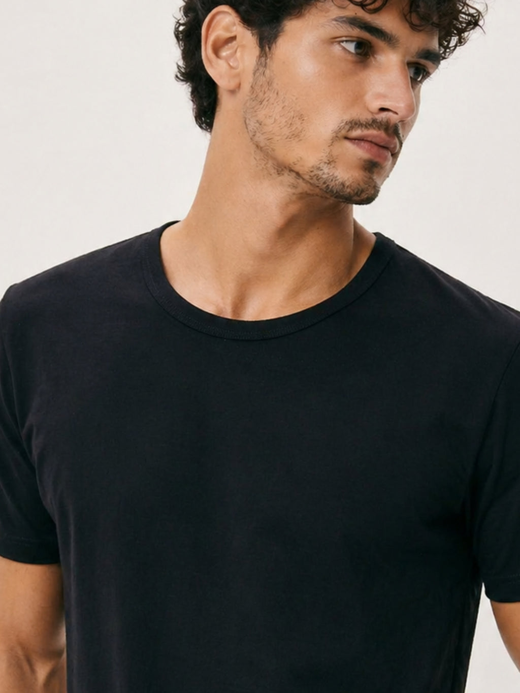 Camiseta Masculina Algodão Básica Preta