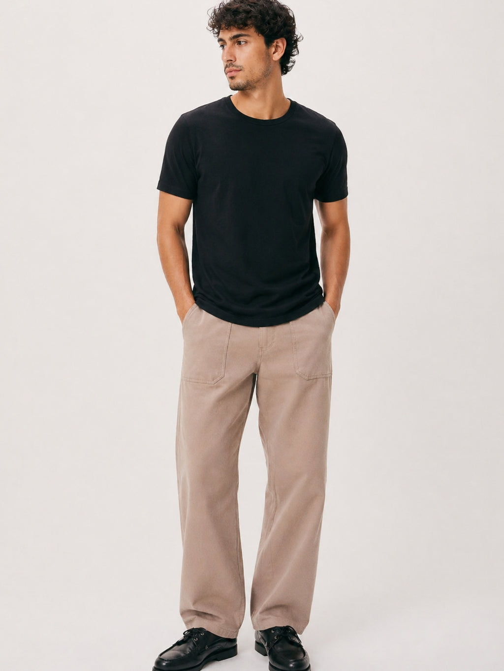 Camiseta Masculina Algodão Básica Preta