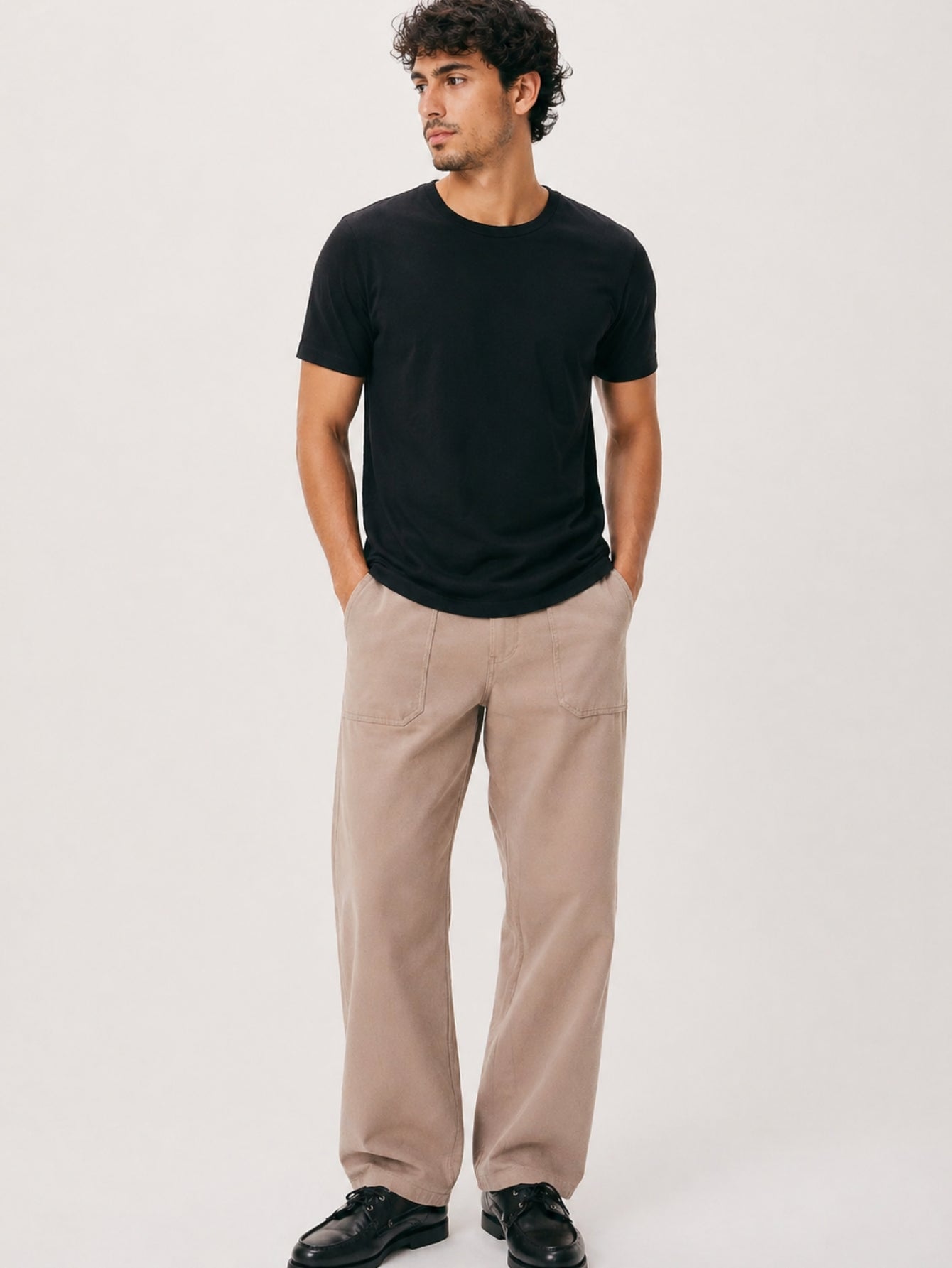 Camiseta Masculina Algodão Básica Preta