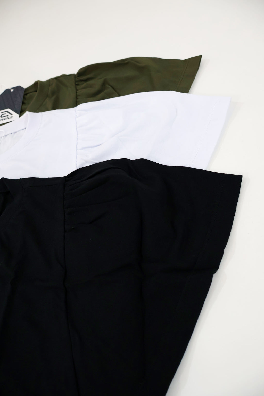 Blusa de Algodão Manga Bufante- Branca