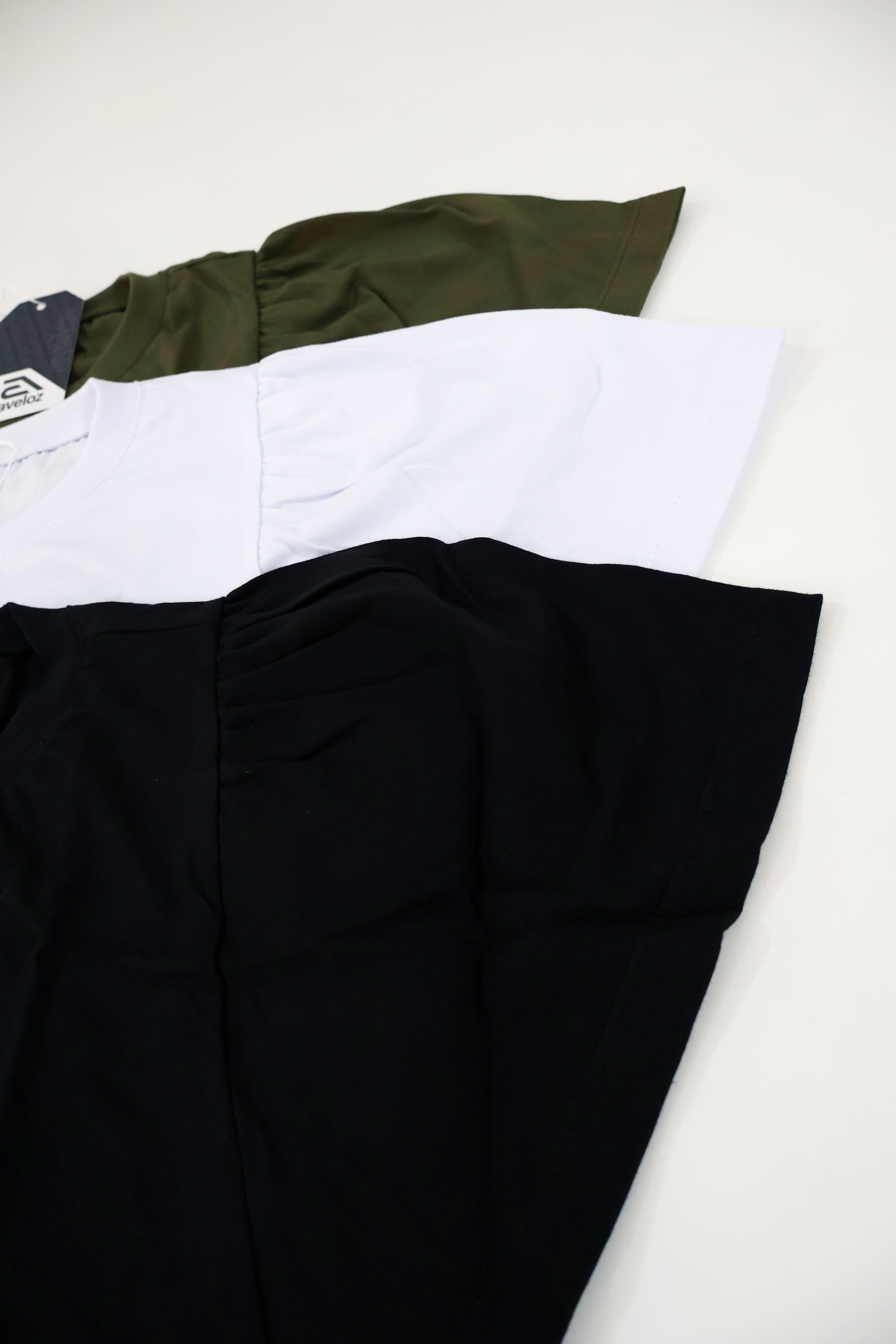 Blusa de Algodão Manga Bufante- Branca