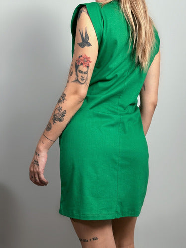 Vestido Aveloz Camisetão Muscle Tee Regata Verde Bandeira