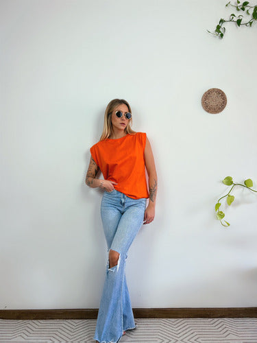 Camiseta Aveloz Feminina Muscle Tee Laranja