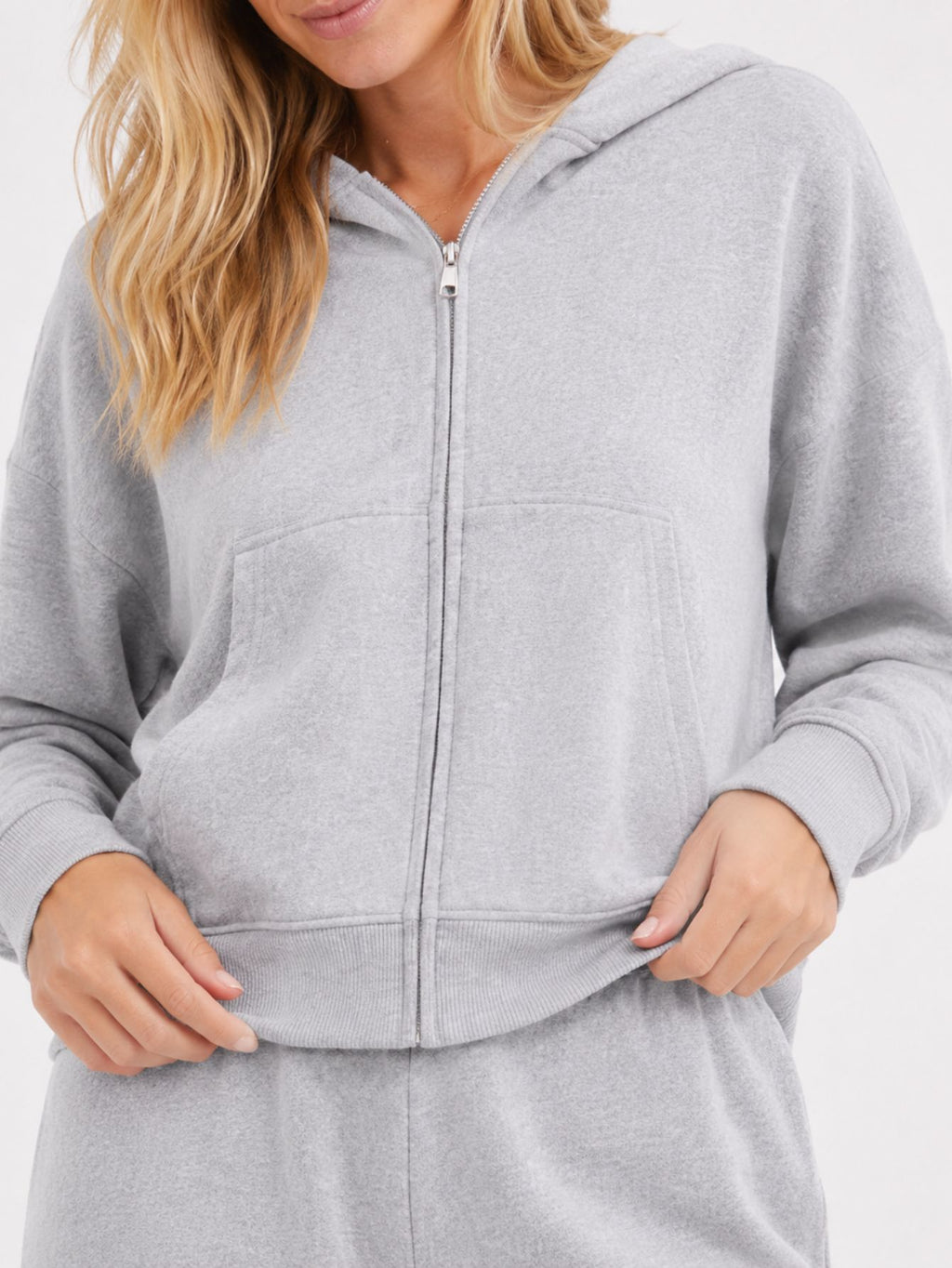 Conjunto Moletom Feminino Flow Aveloz Cinza
