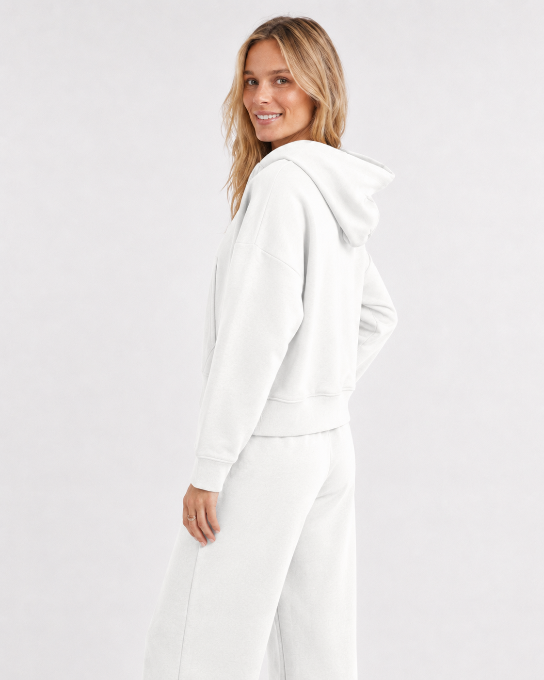 Calça Moletom Feminina Flow Aveloz Branca