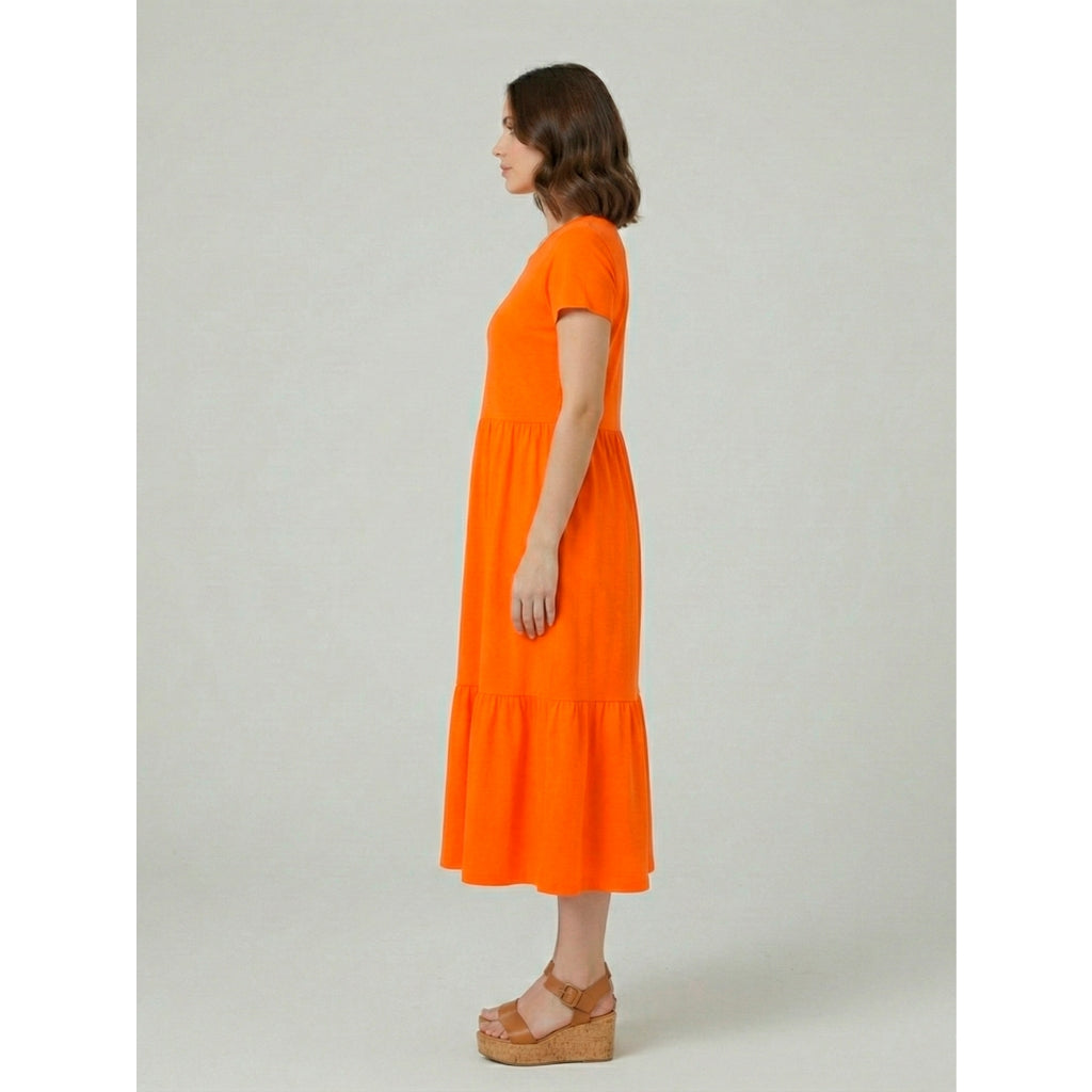 Vestido Midi Três Marias Feminino Aveloz de Algodão Estampa Moo!