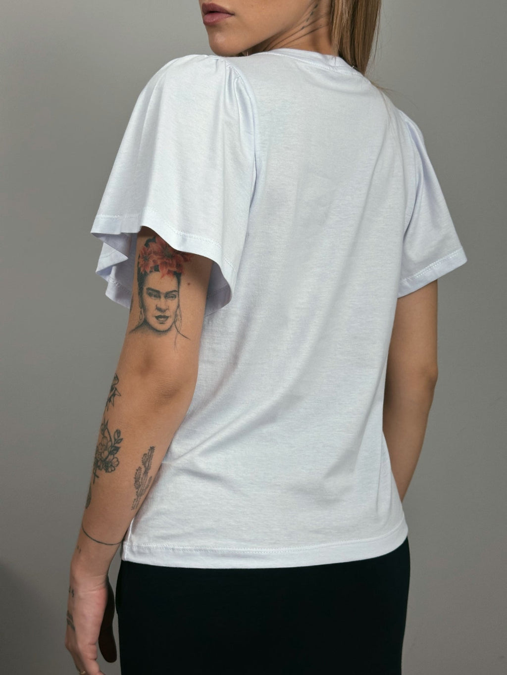 Blusa de Algodão Manga Bufante- Branca Branco