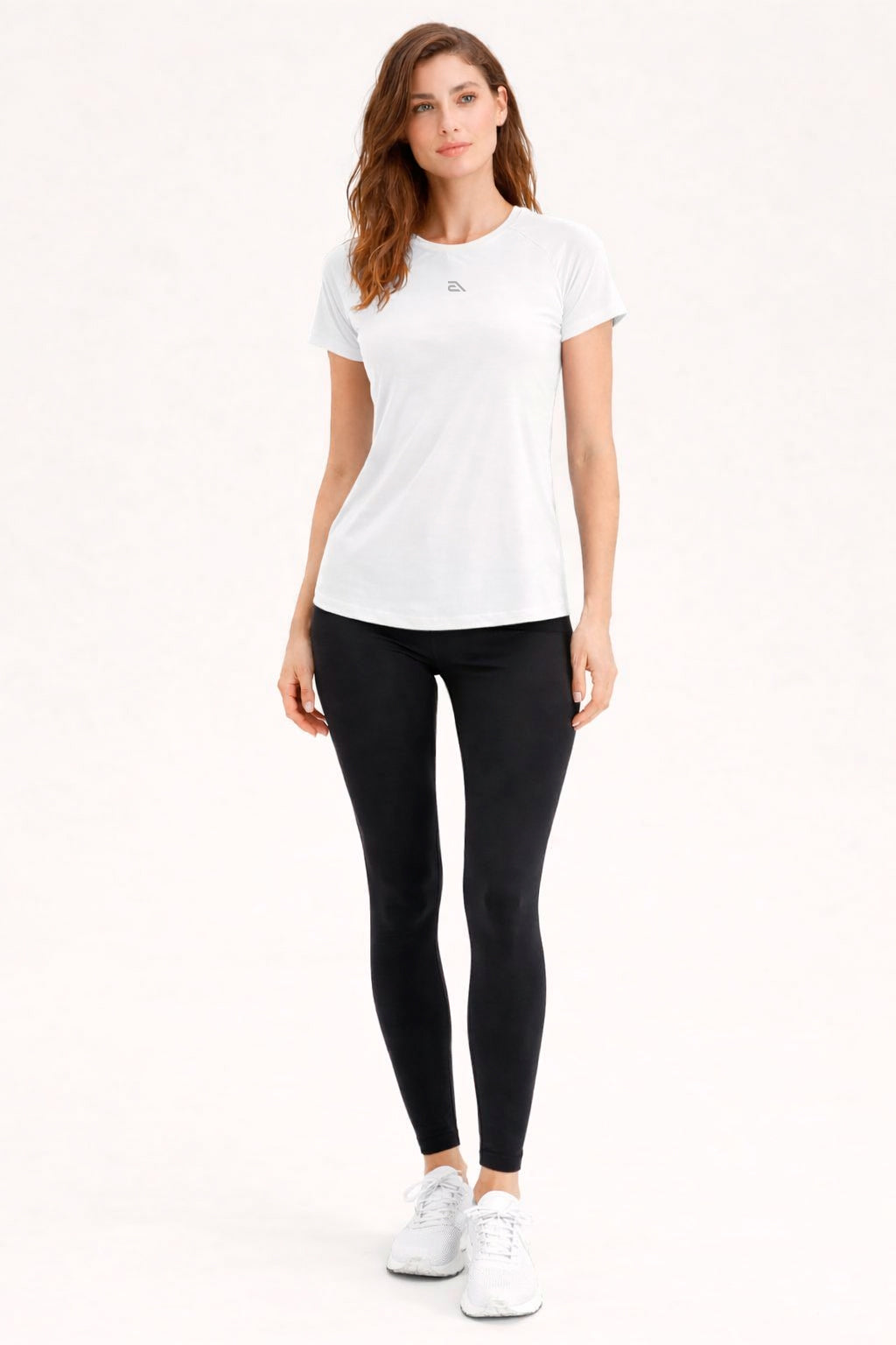 Camiseta Feminina Raglan Dry Estampa Aveloz Proteção Solar Corrida Branco
