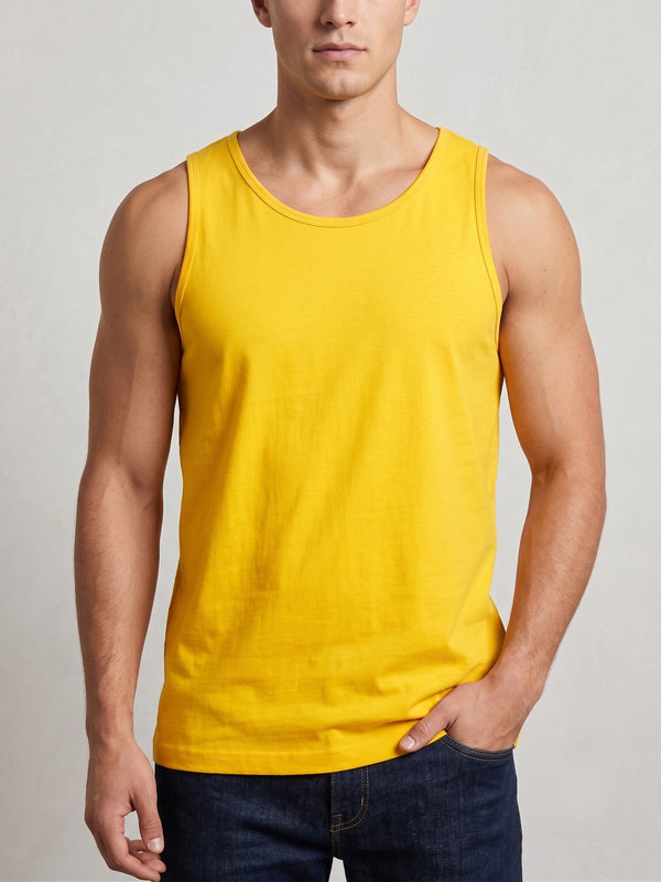 Camiseta Aveloz Regata Masculina Amarelo