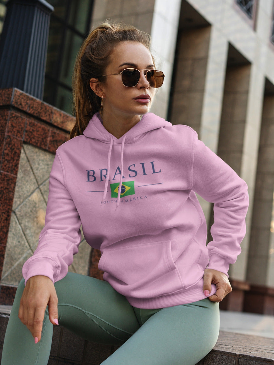 Moletom Canguru Estampado Brasil South América Copa