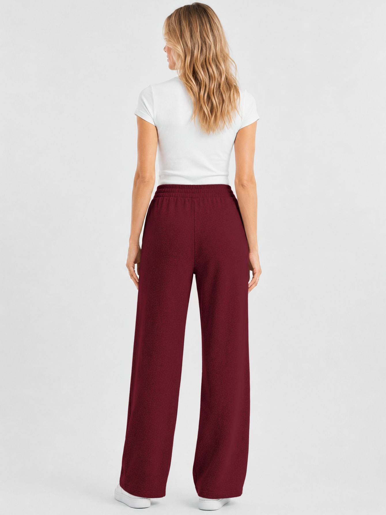 Calça Moletom Feminina Flow Aveloz Bordô