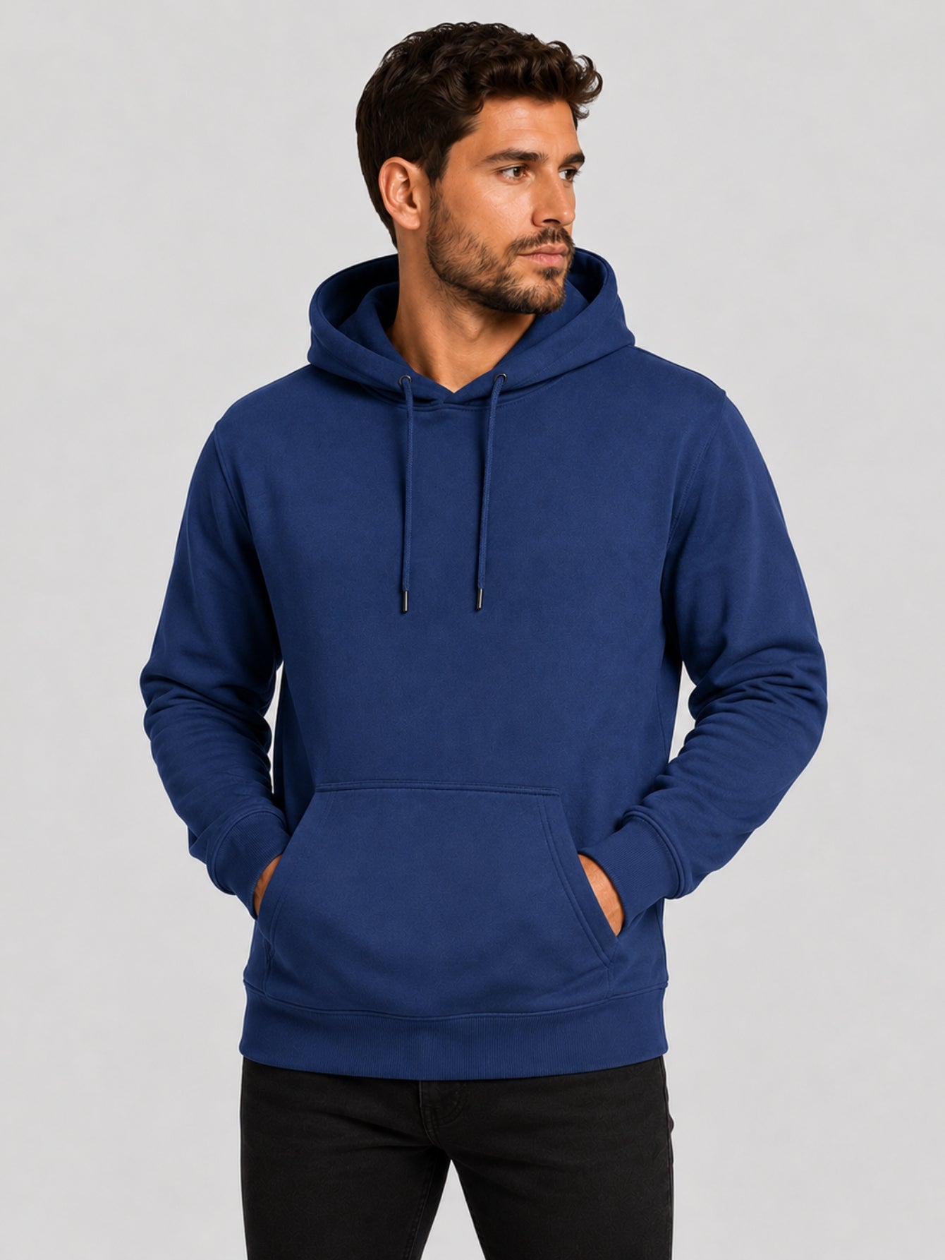 Moletom Masculino Aveloz Canguru Básico Azul Marinho