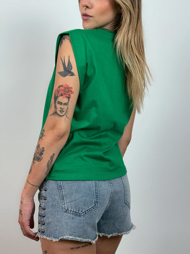 Camiseta Aveloz Feminina Muscle Tee Verde Bandeira