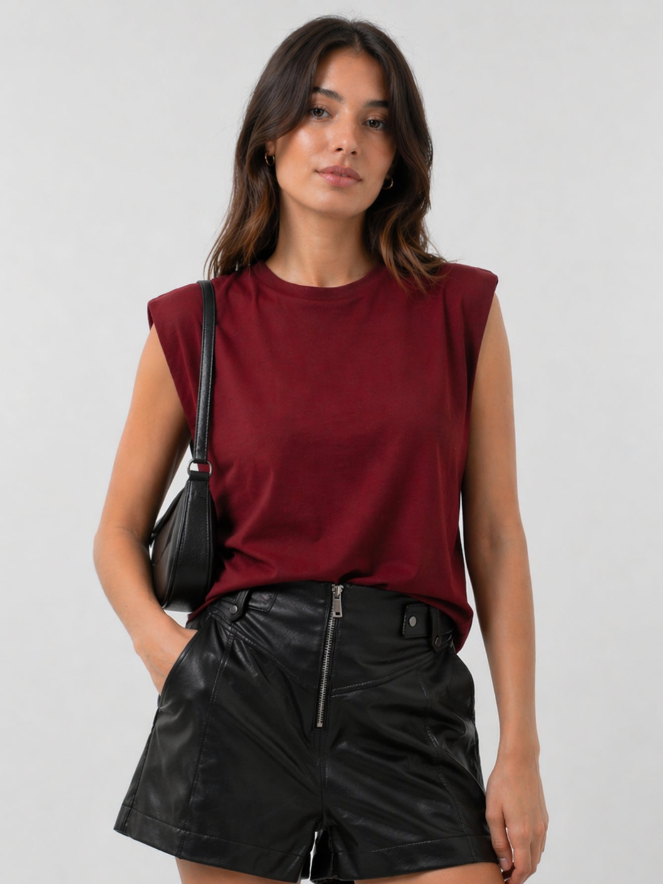 Camiseta Aveloz Feminina Muscle Tee Bordô