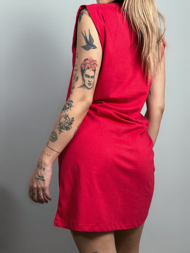 Vestido Aveloz Camisetão Muscle Tee Regata Vermelha