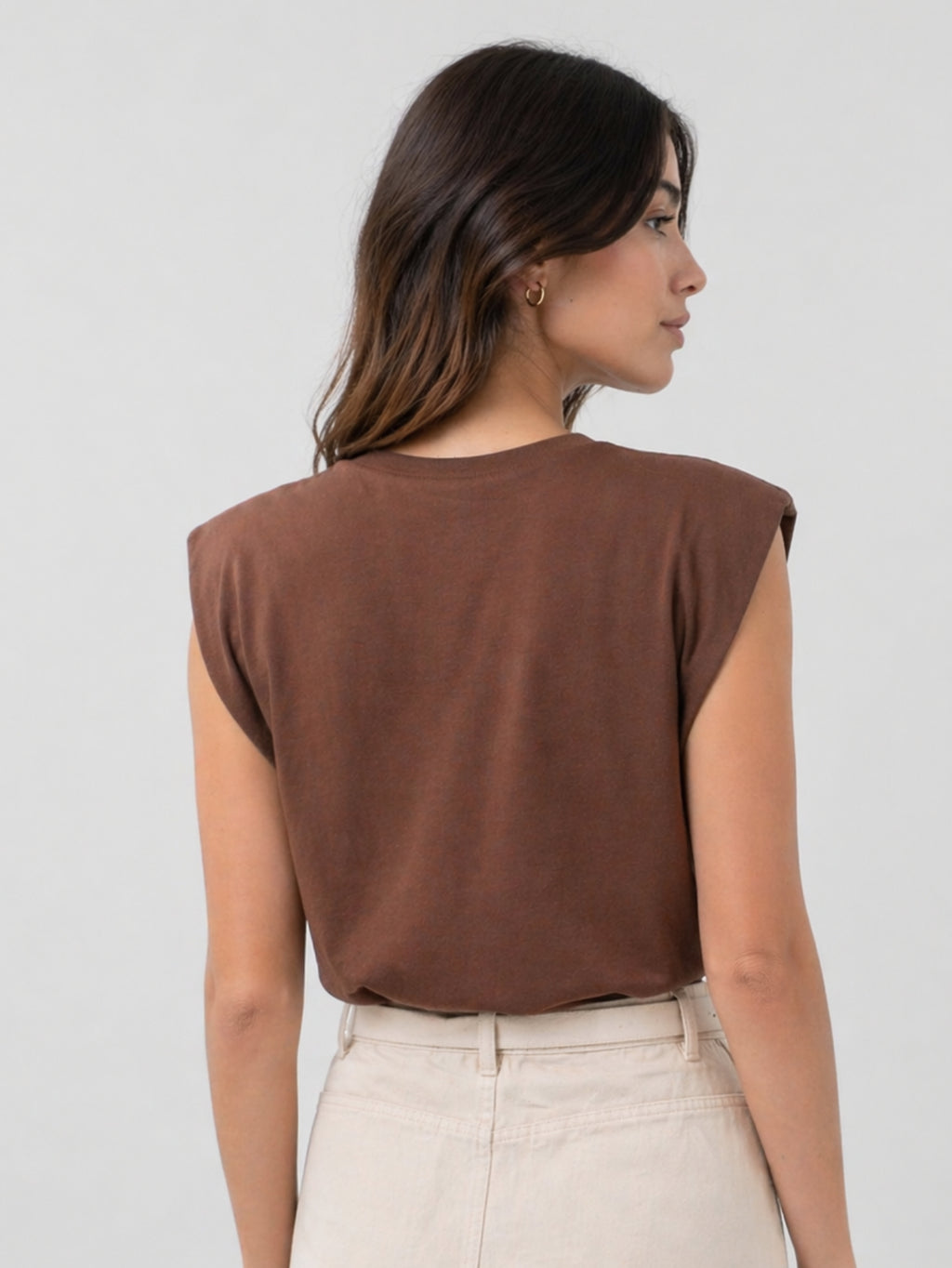 Camiseta Aveloz Feminina Muscle Tee Marrom