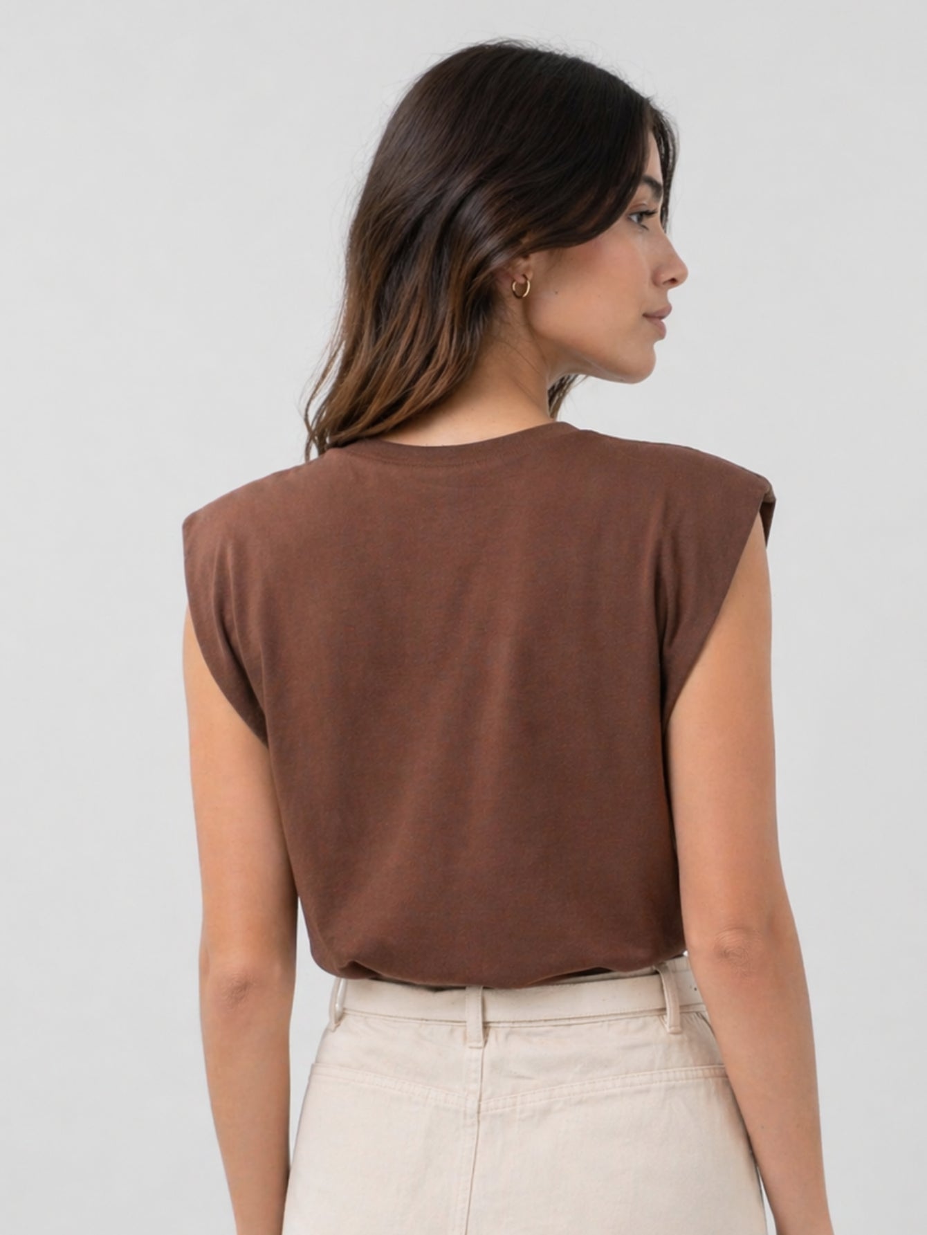 Camiseta Aveloz Feminina Muscle Tee Marrom