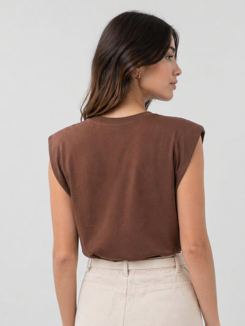Camiseta Aveloz Feminina Muscle Tee Marrom
