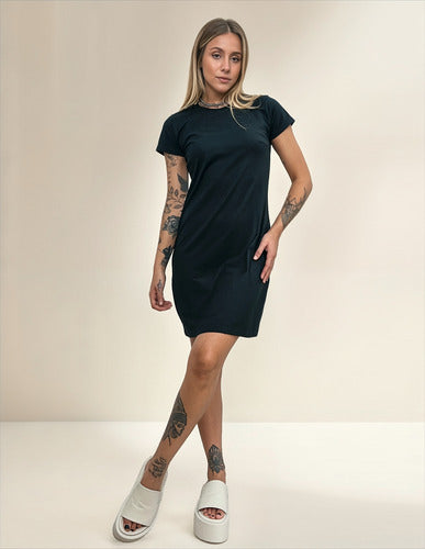Vestido T-shirt Camisetão Aveloz Preto