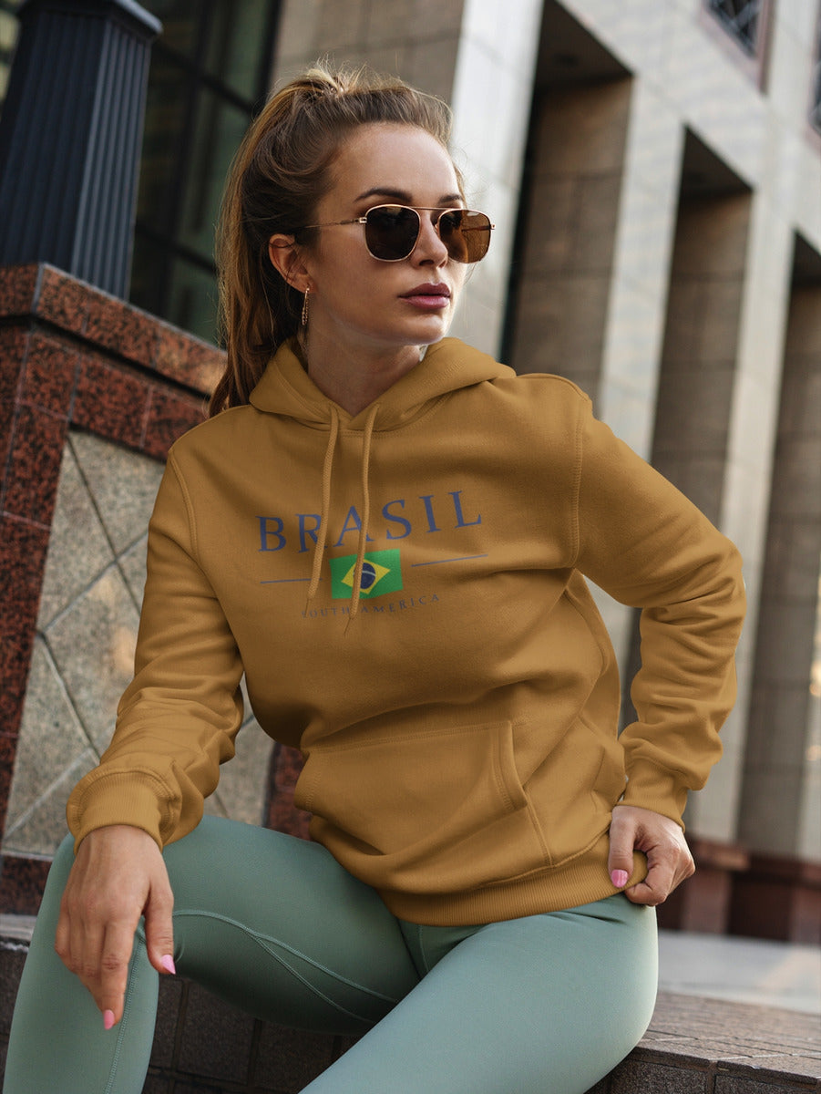Moletom Canguru Estampado Brasil South América Copa