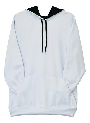 Moletom Aveloz Duo Color Branco E Preto Branco