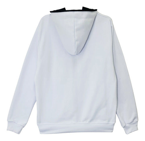 Moletom Aveloz Duo Color Branco E Preto Branco