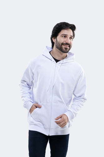 Moletom Aveloz Zíper Básico Branco Branco