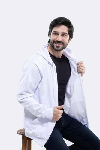 Moletom Aveloz Zíper Básico Branco Branco