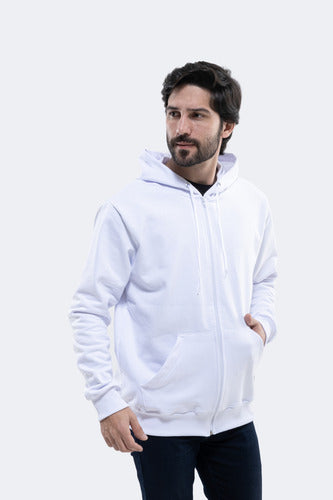 Moletom Aveloz Zíper Básico Branco Branco