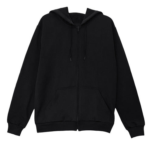 Moletom Aveloz Zíper Preto Preto