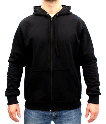 Moletom Aveloz Zíper Preto Preto