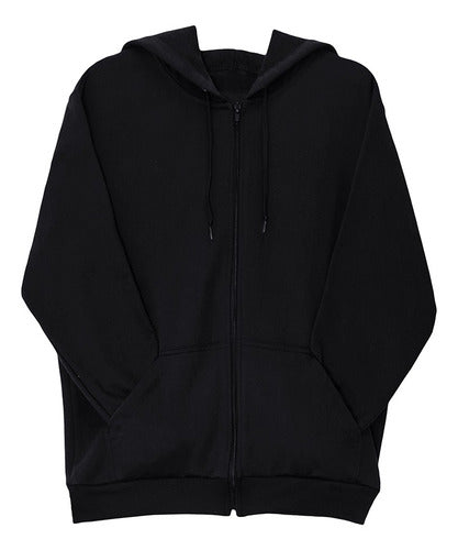 Moletom Aveloz Zíper Preto Preto